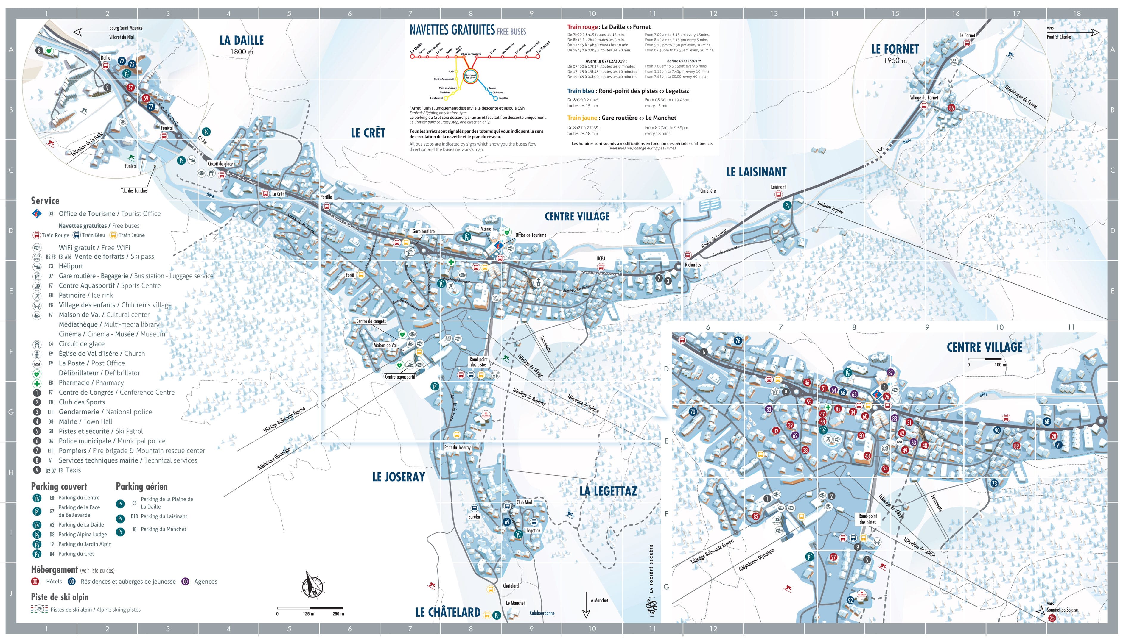 Val d'Isère map Val d'Isère map