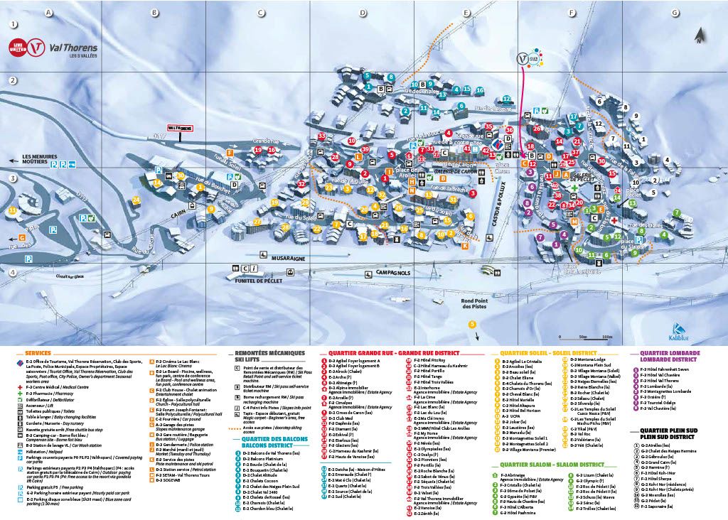 Val Thorens map