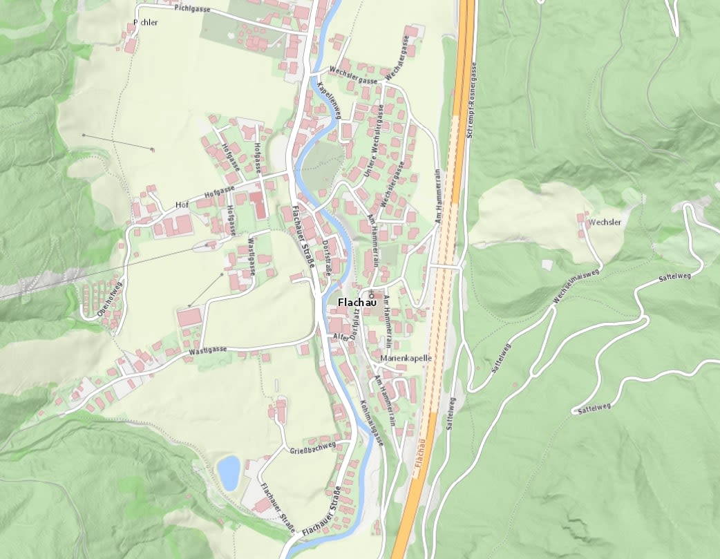 Flachau map