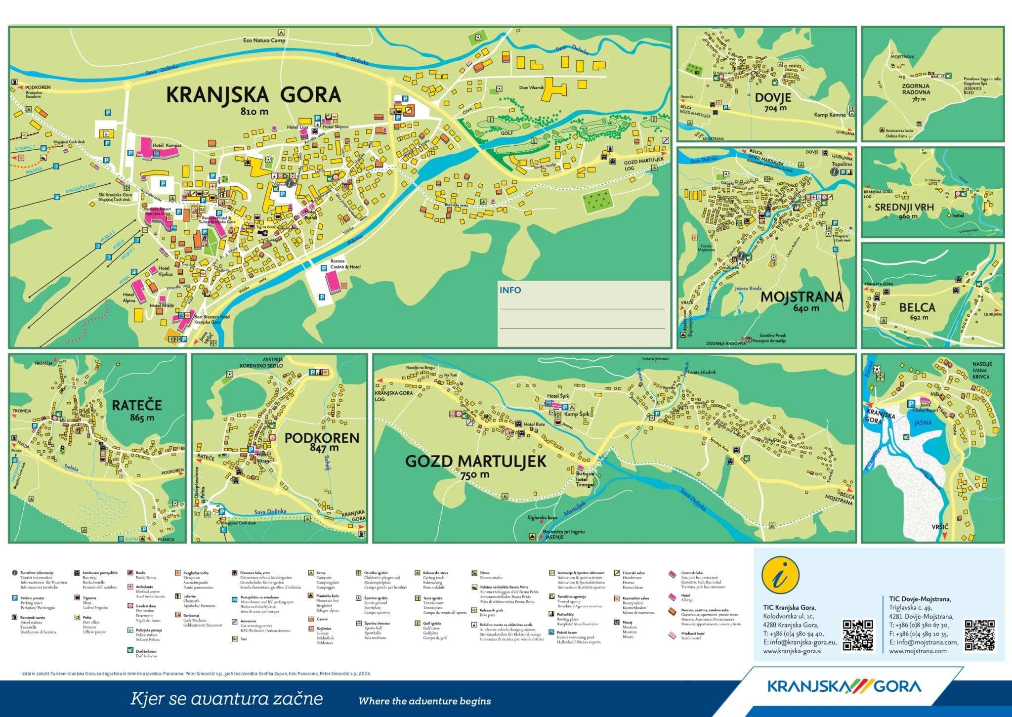Kranjska Gora map