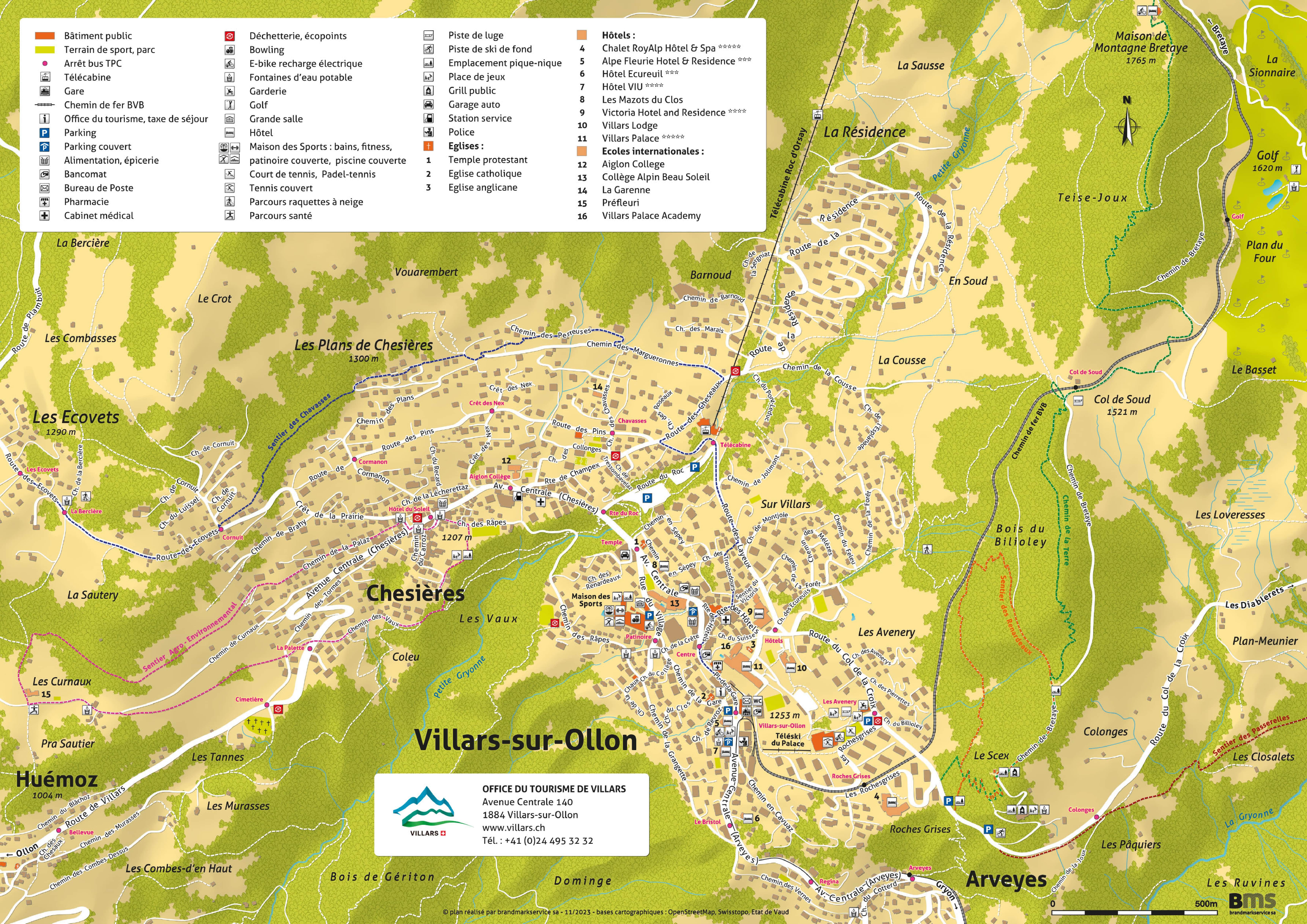 Villars map Villars map