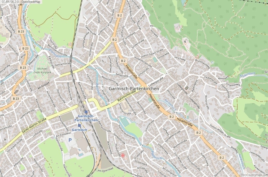 Garmisch-Partenkirchen map