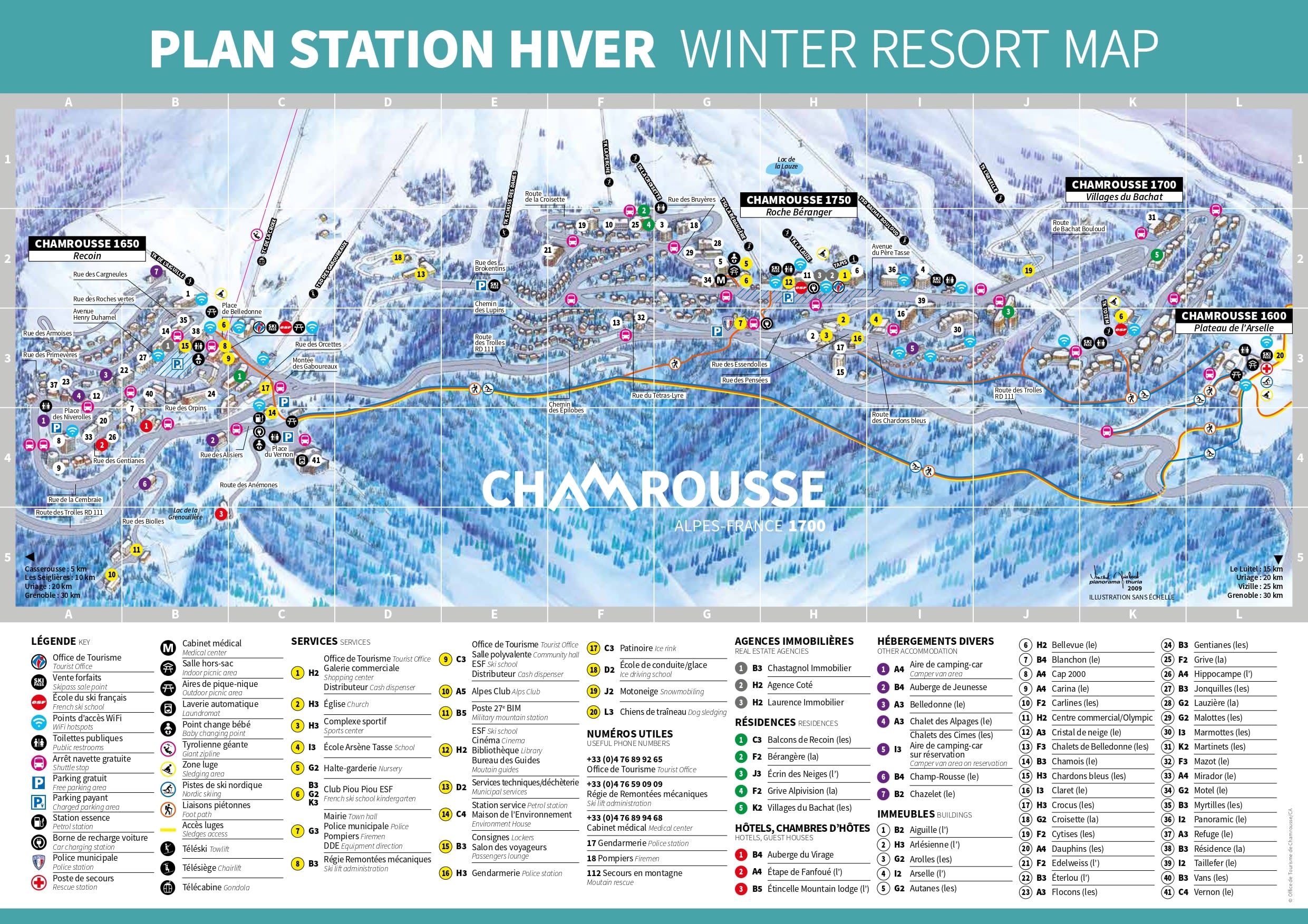 Chamrousse map