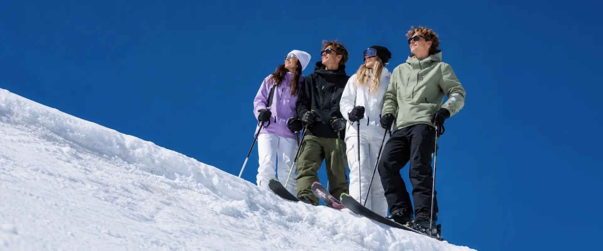 Skiers on the slopes showing what a ski holiday is really like
