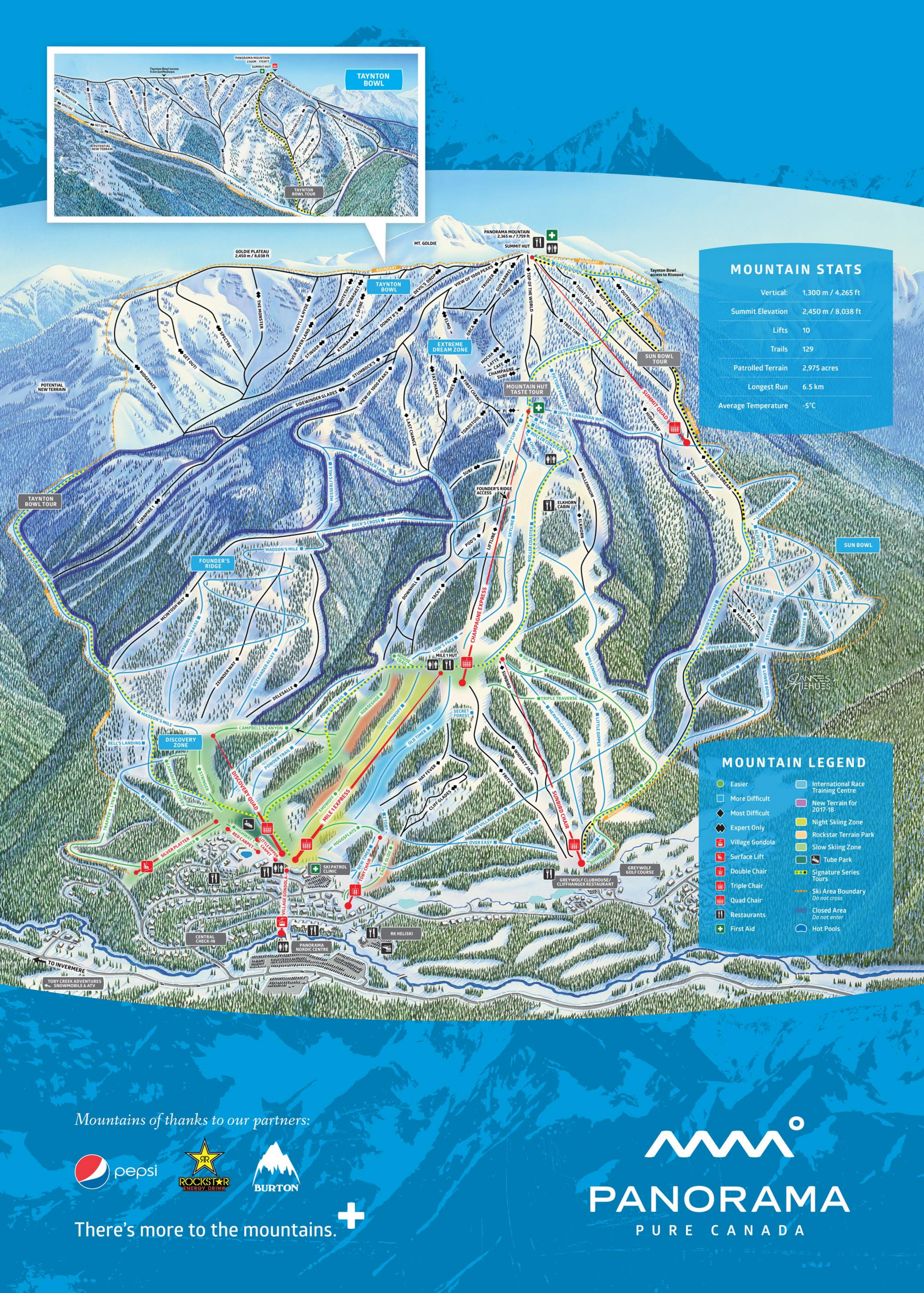 Panorama piste map