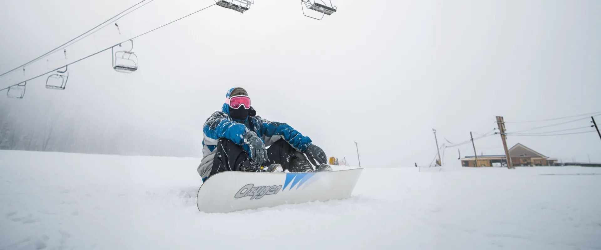 Snowboarder riding the slopes at a top European resort