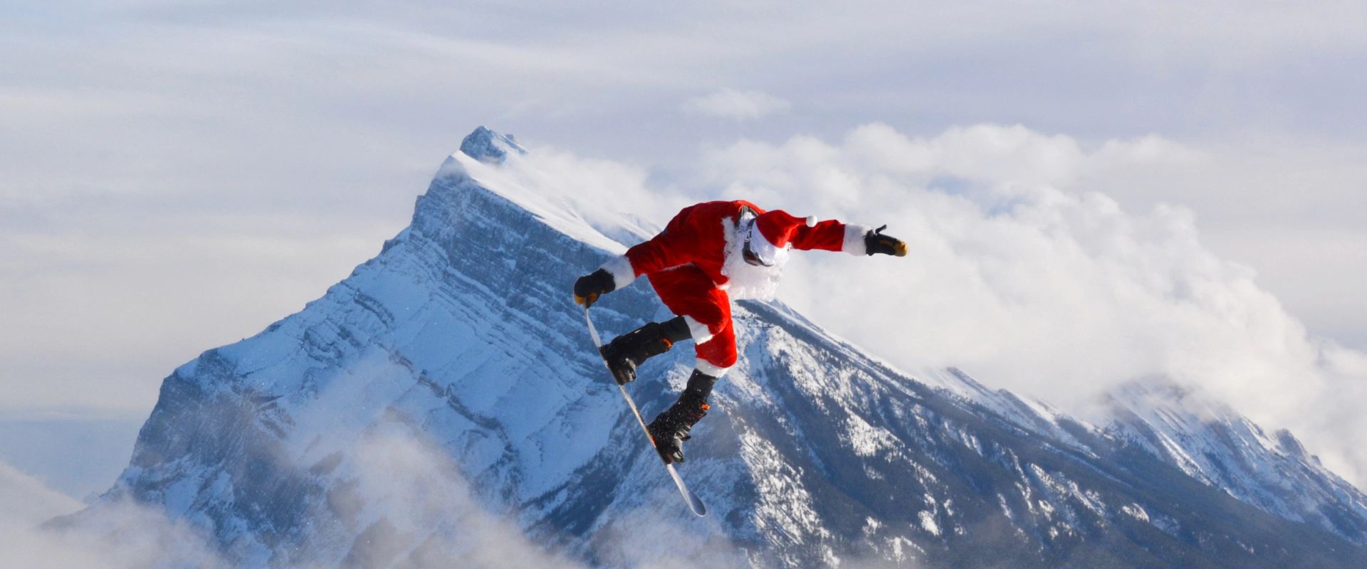 Festive alpine village on a Christmas ski holiday