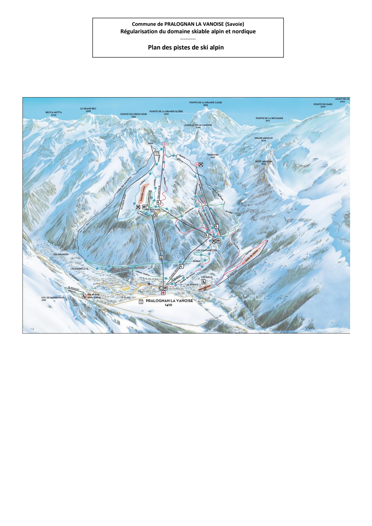 Pralognan-la-Vanoise piste map