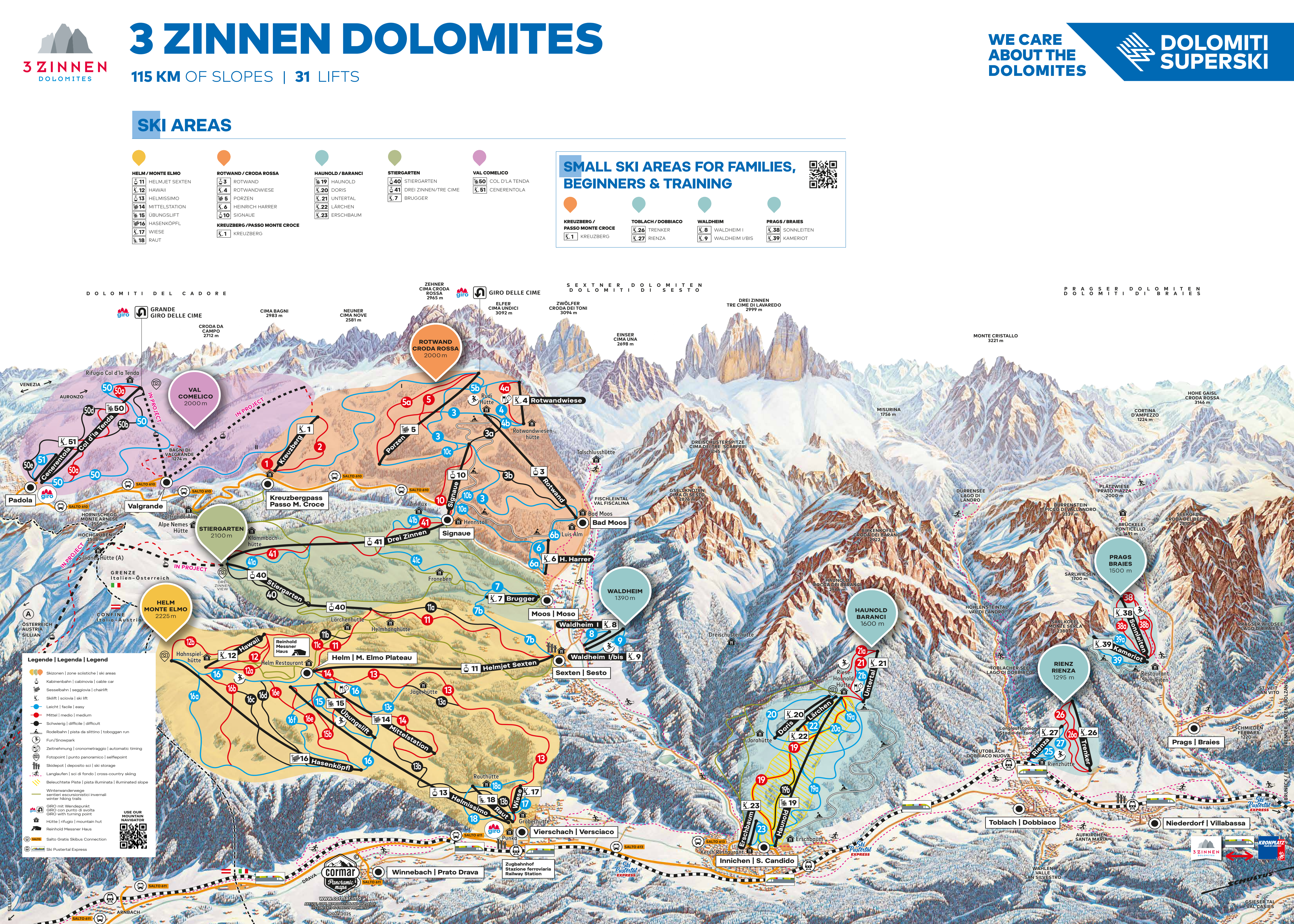 San Candido piste map