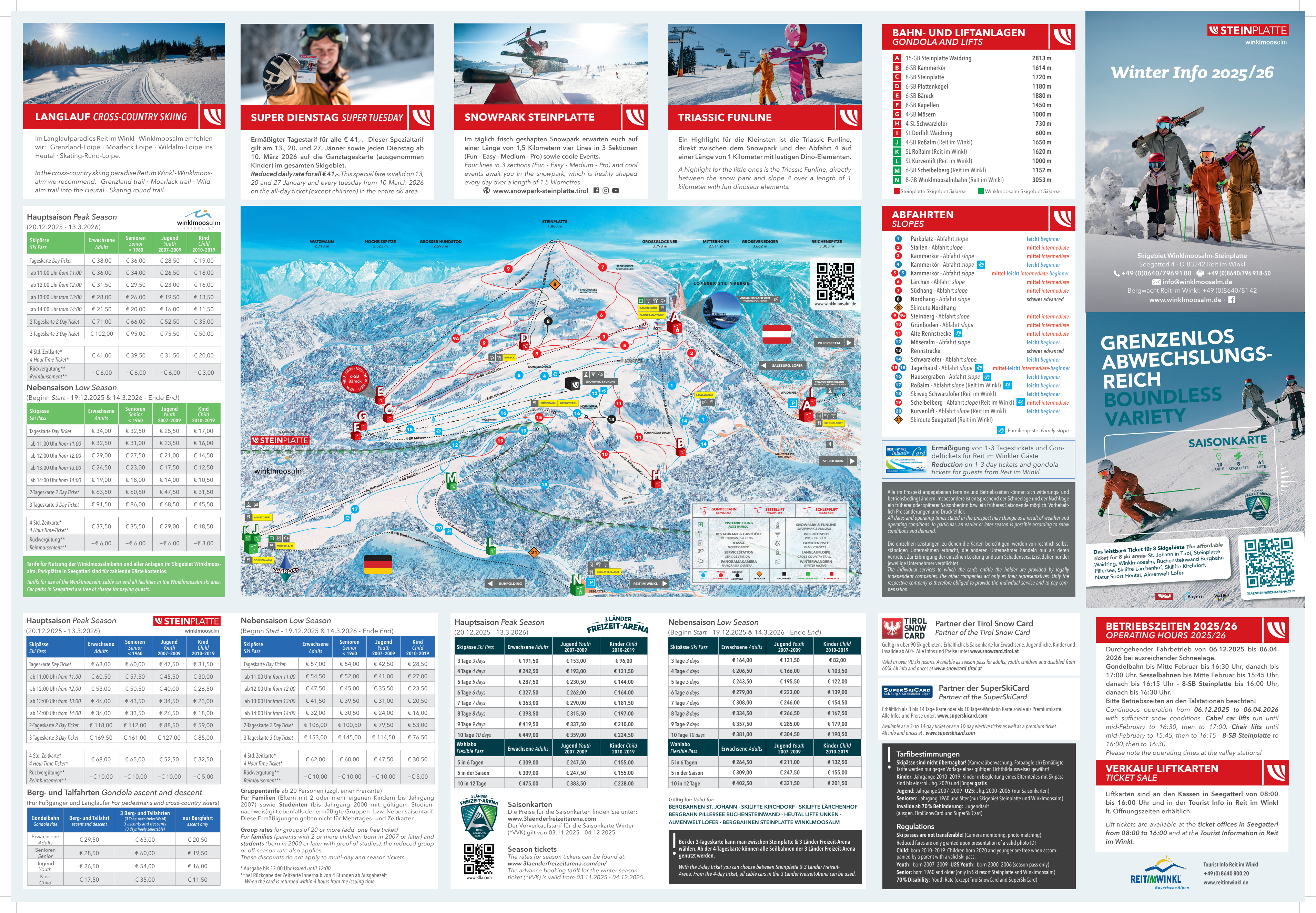 Waidring piste map
