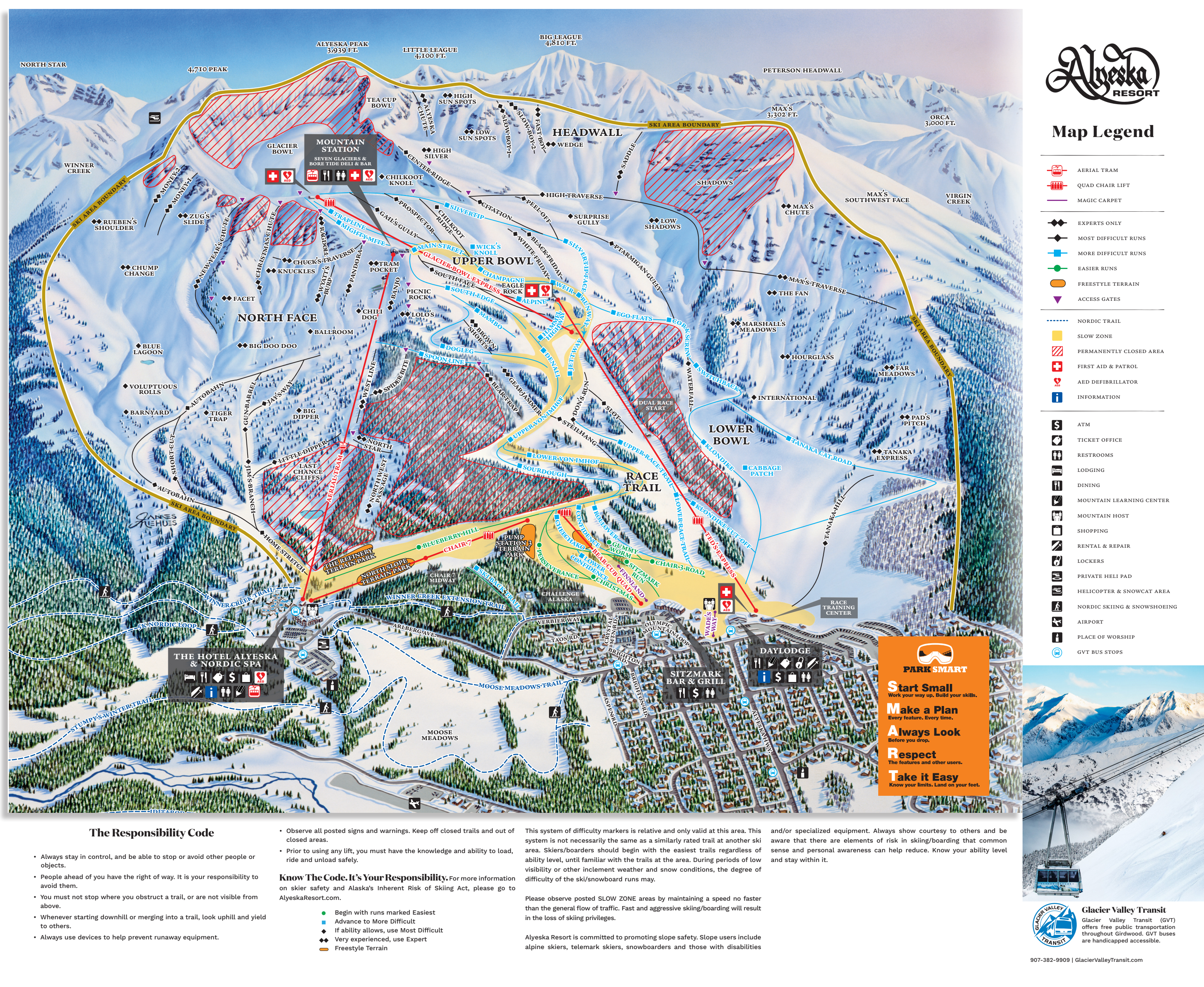 Alyeska Resort piste map