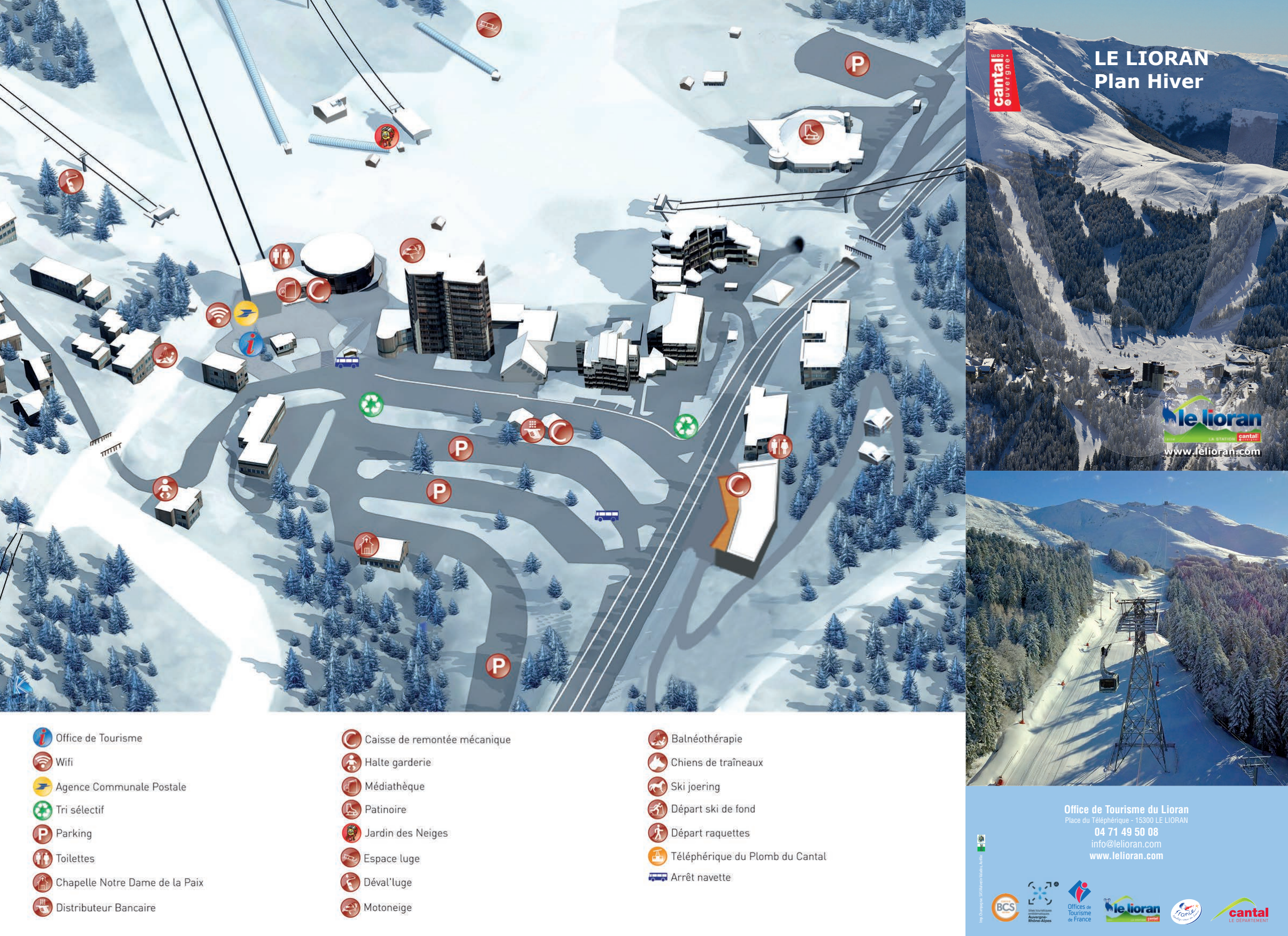 Le Lioran piste map