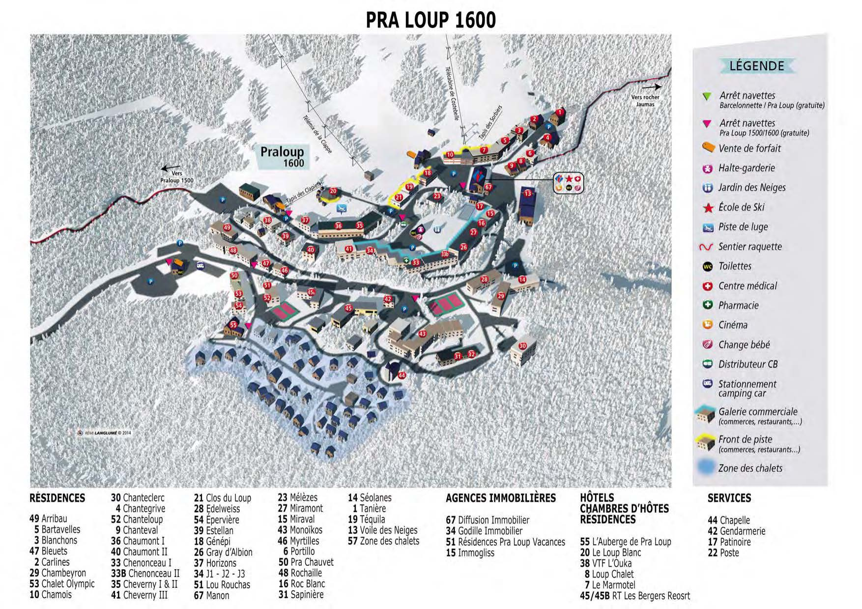 Pra Loup map