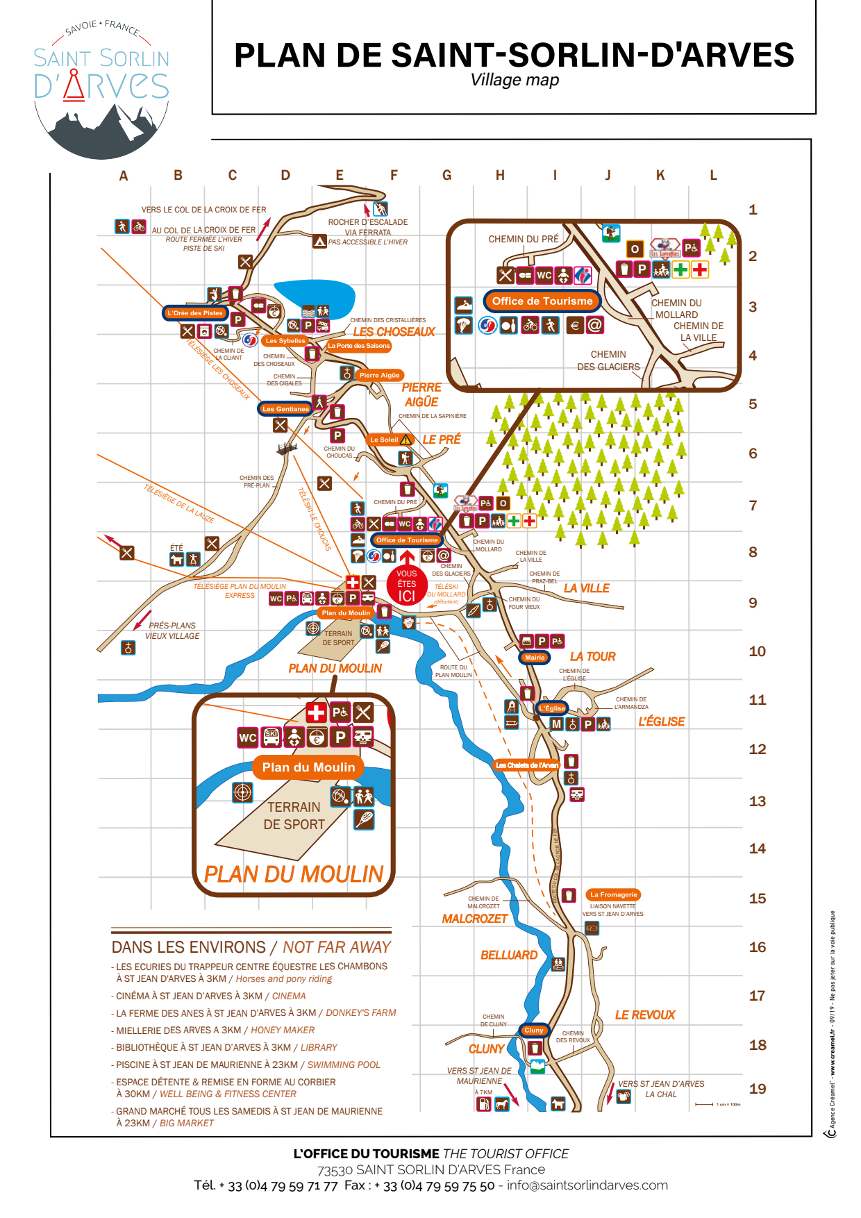 Saint Sorlin d'Arves map