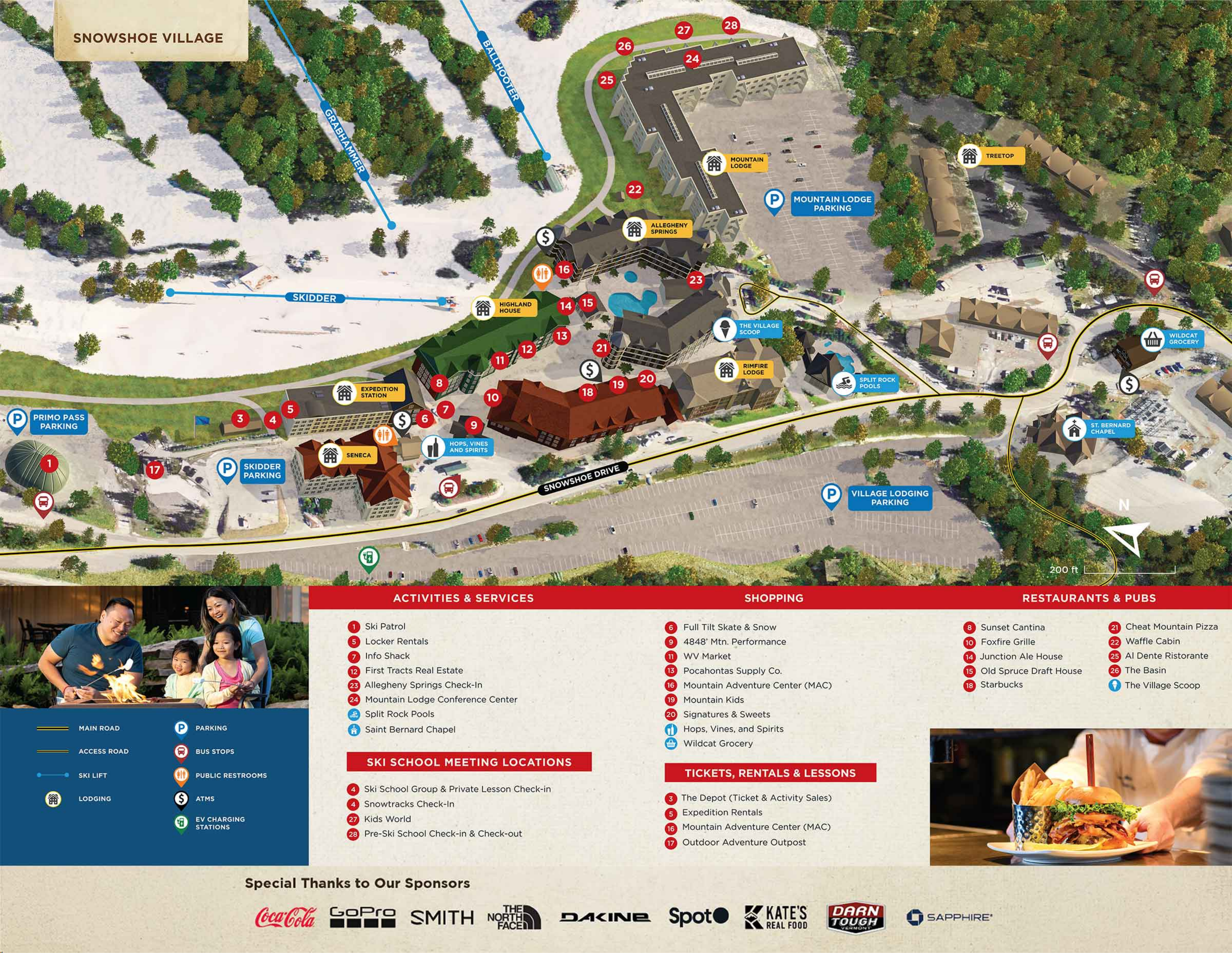 Snowshoe Mountain map