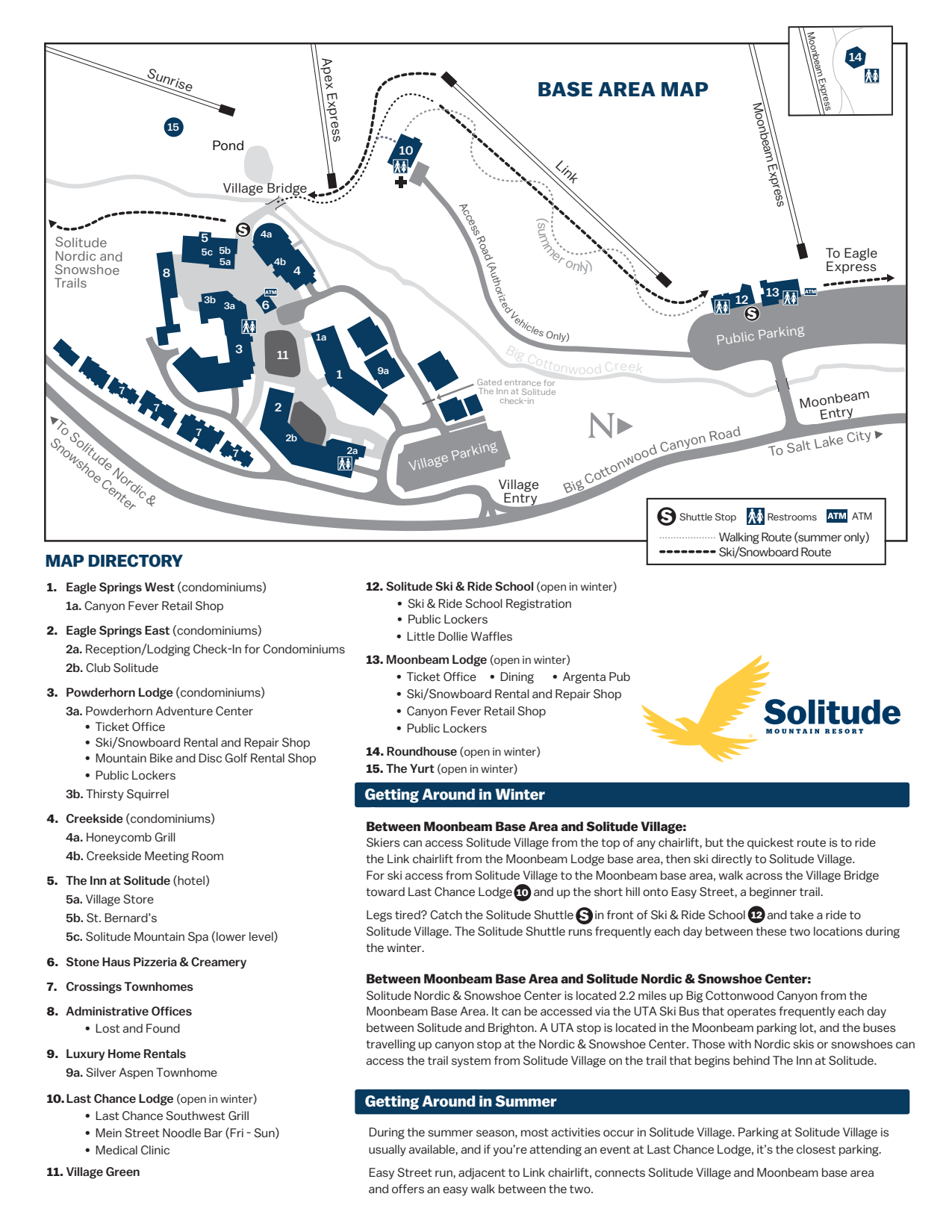 Solitude Mountain Resort map