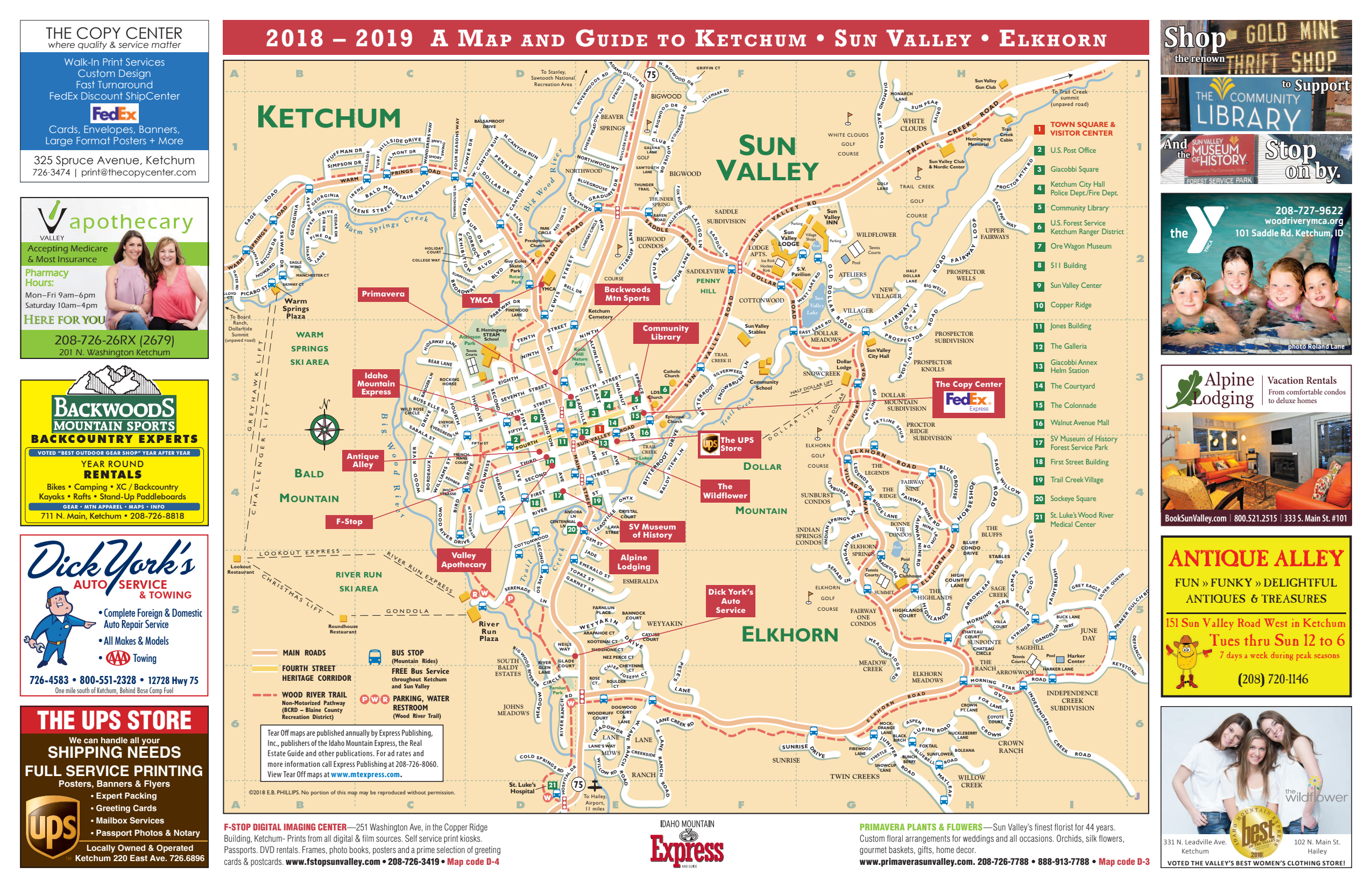 Sun Valley map