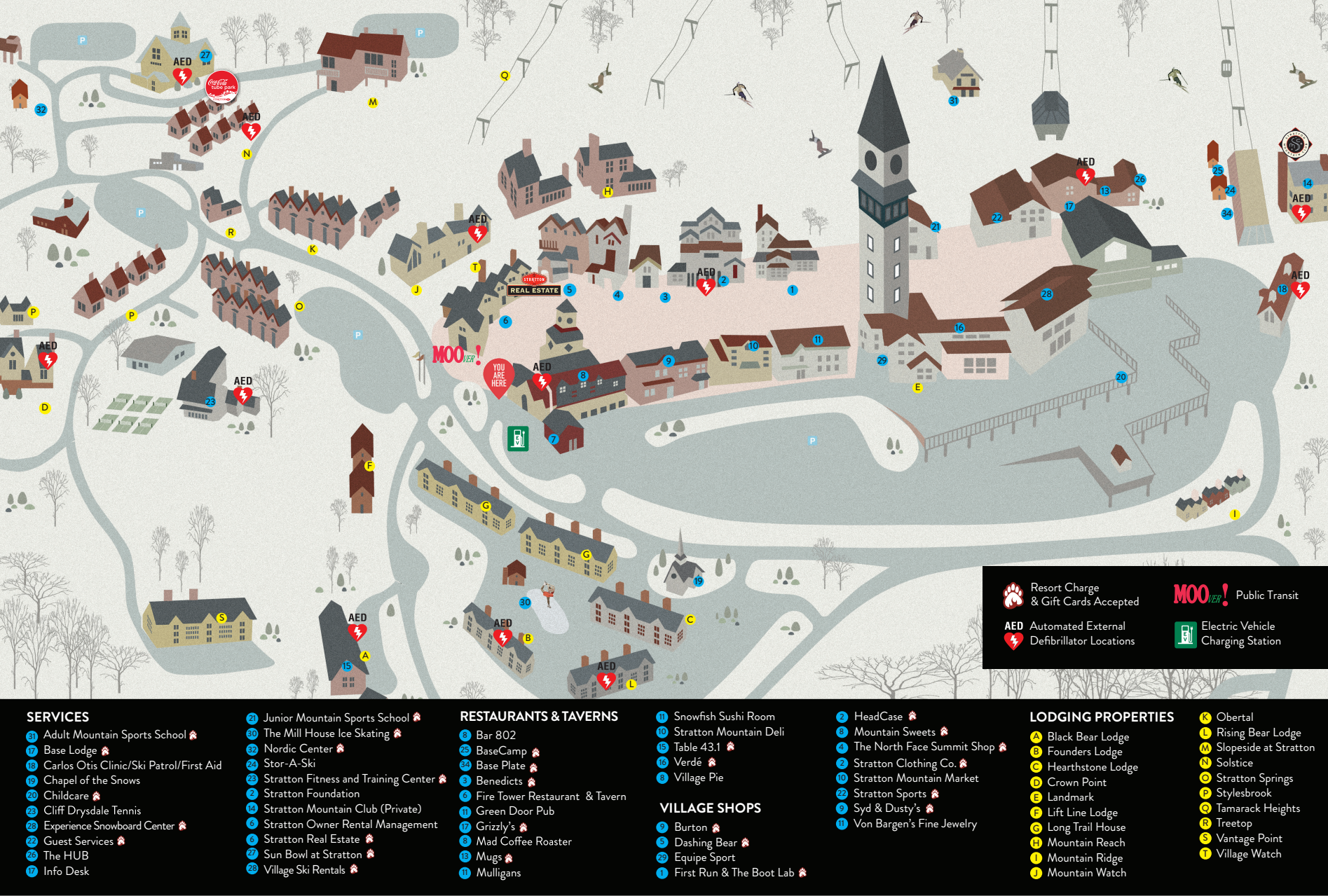 Stratton Mountain Resort map