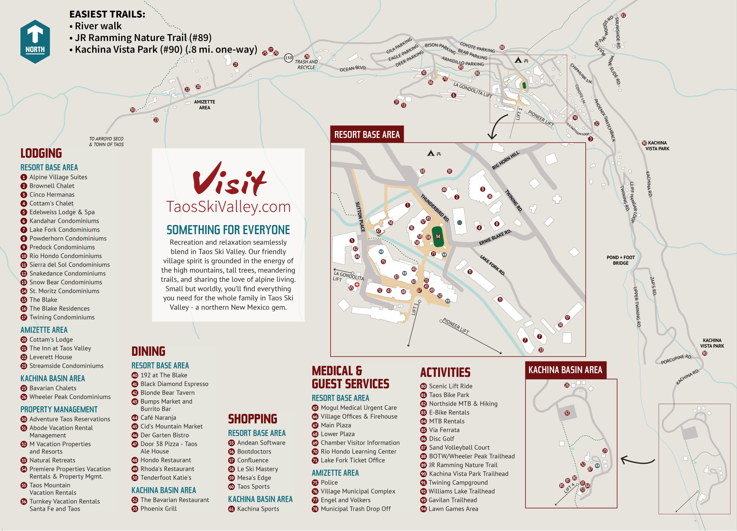 Taos Ski Valley map