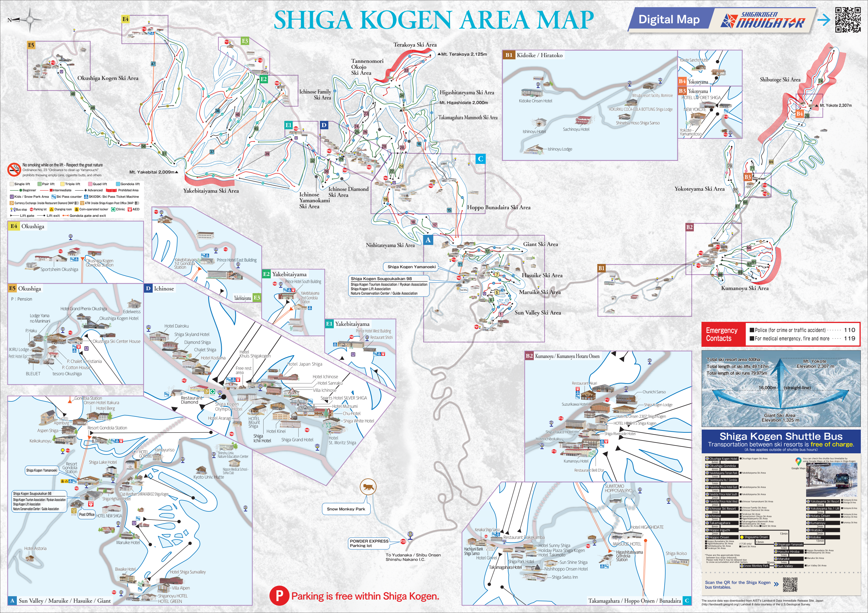 Shiga Kogen map