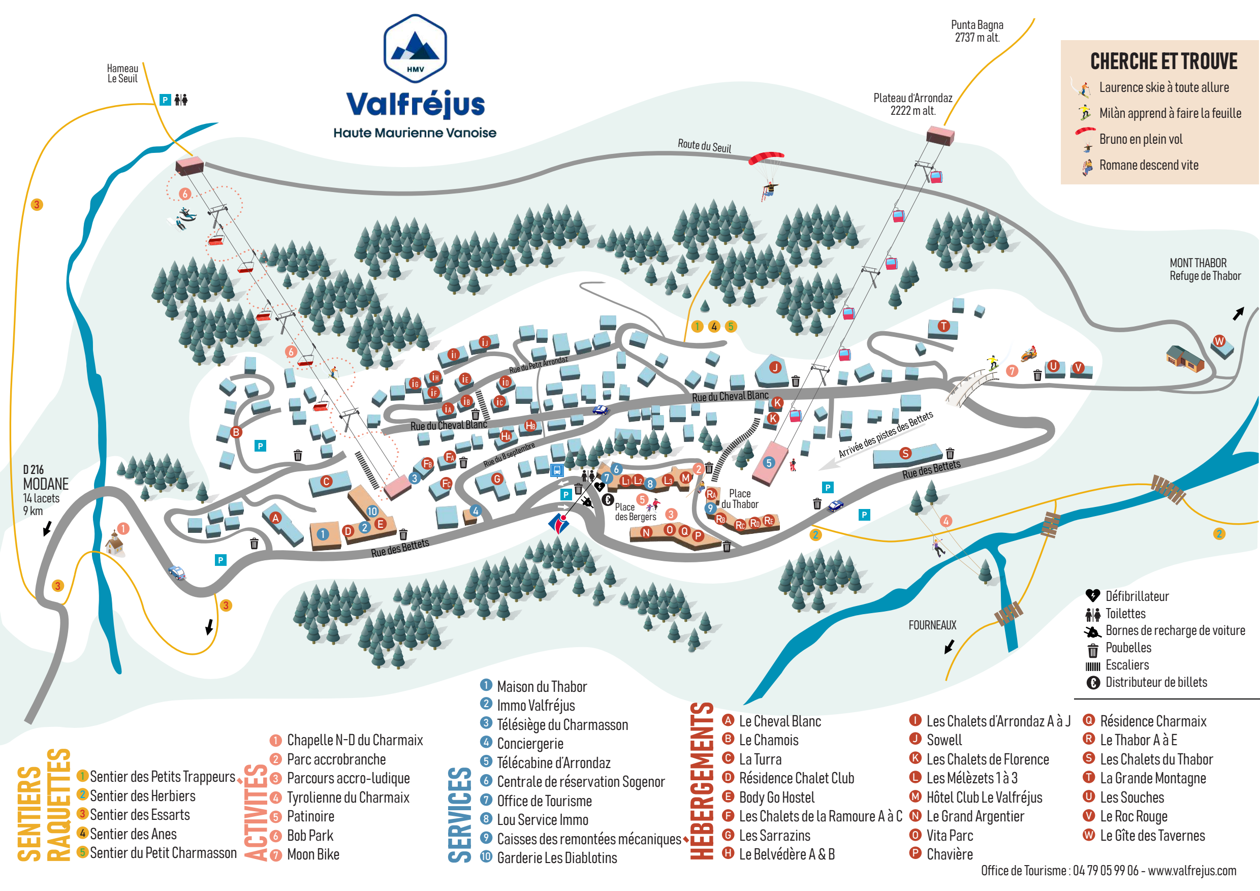 Valfréjus map
