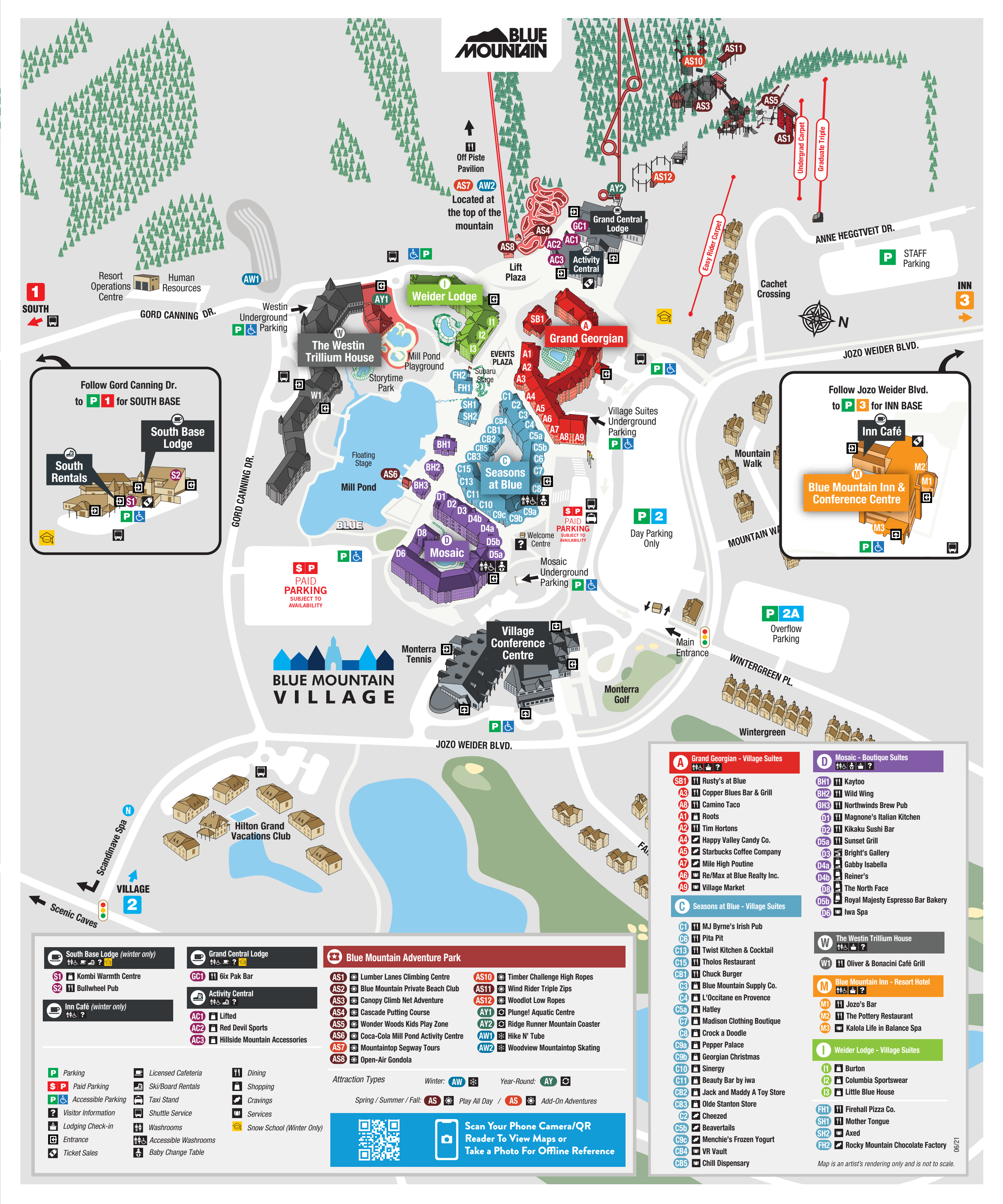 Blue Mountain map