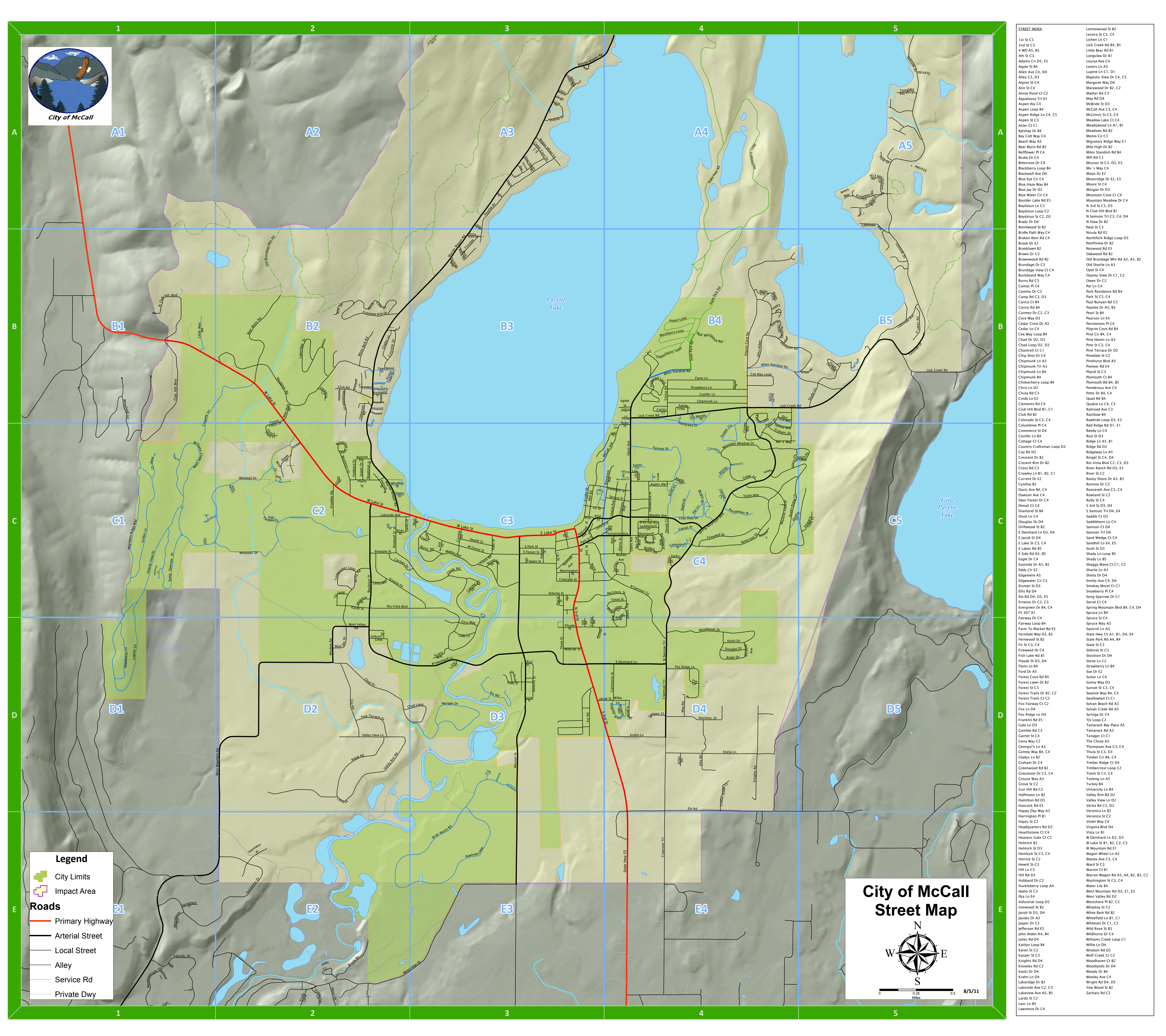 Brundage Mountain map