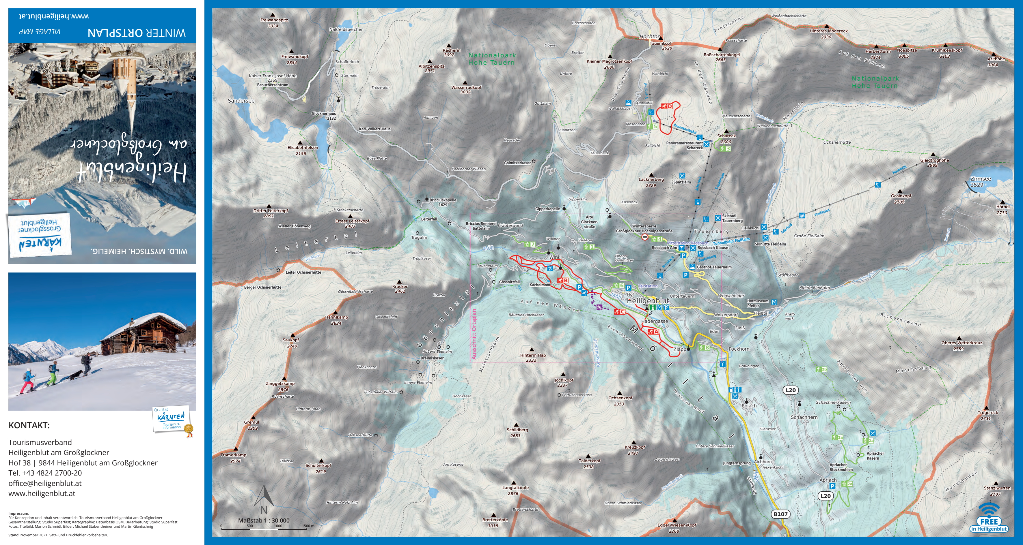 Heiligenblut map Heiligenblut map