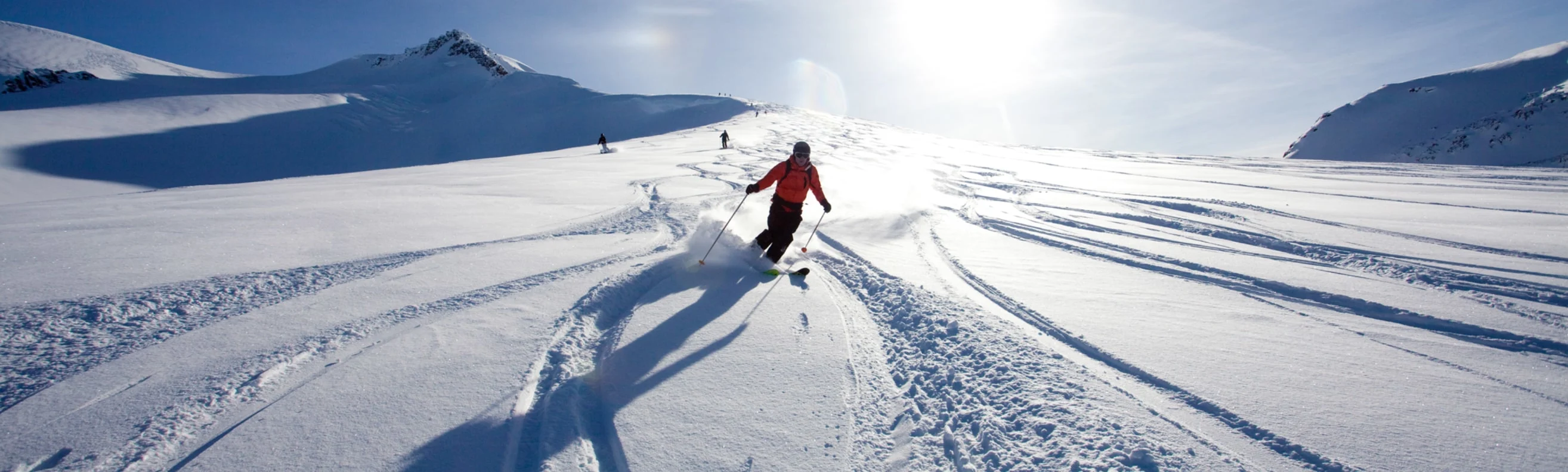 skier skiing in the French Alps