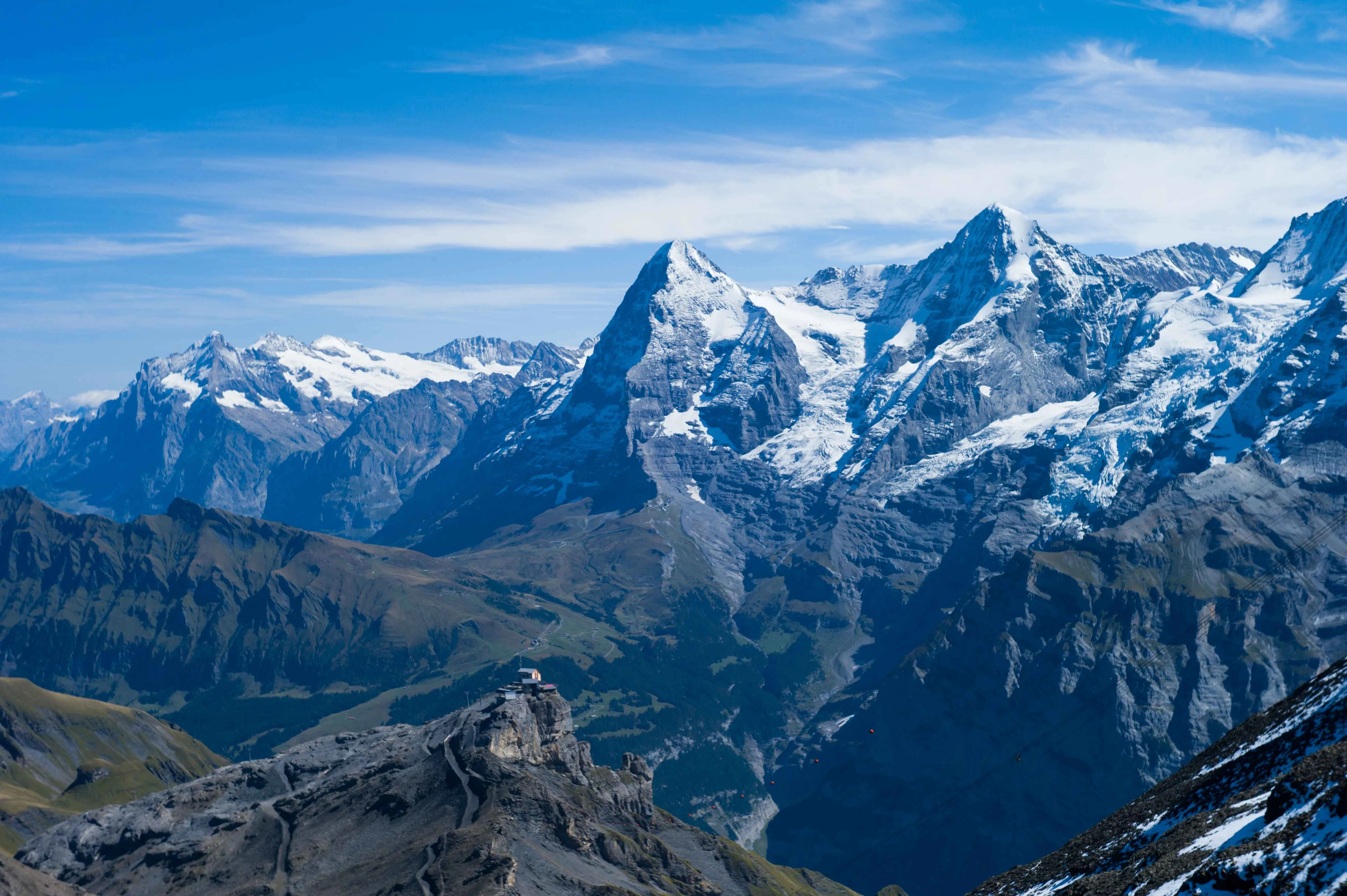 View of the Swiss Alps