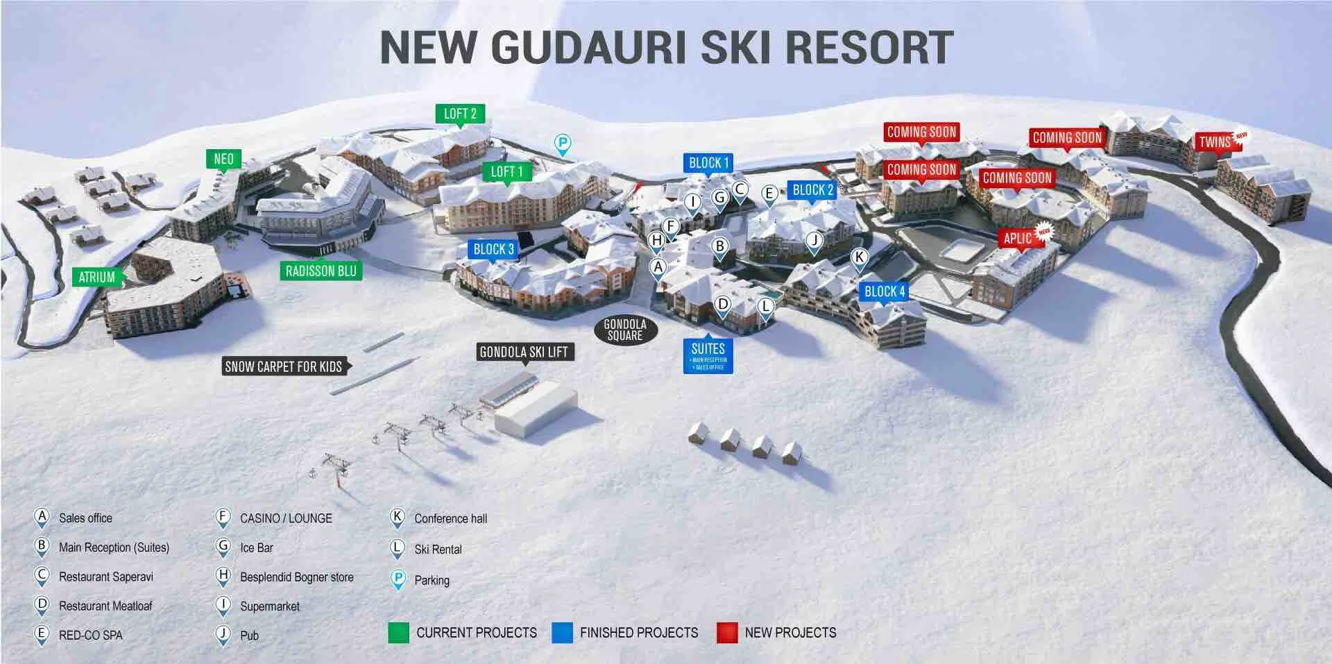 Gudauri resort map