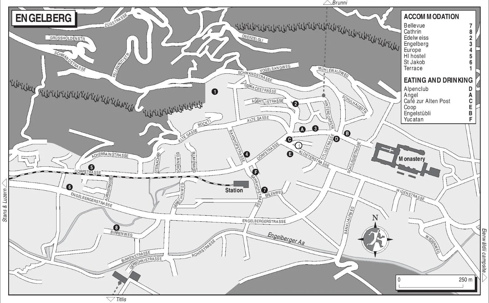 Engelberg town map