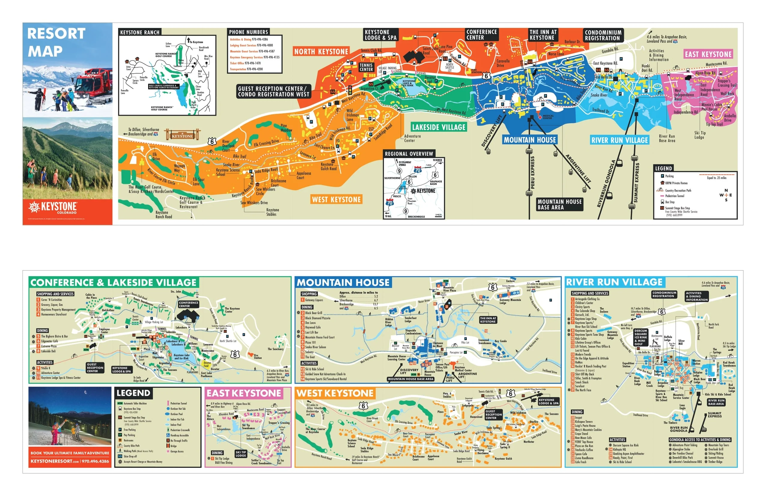 keystone resort map