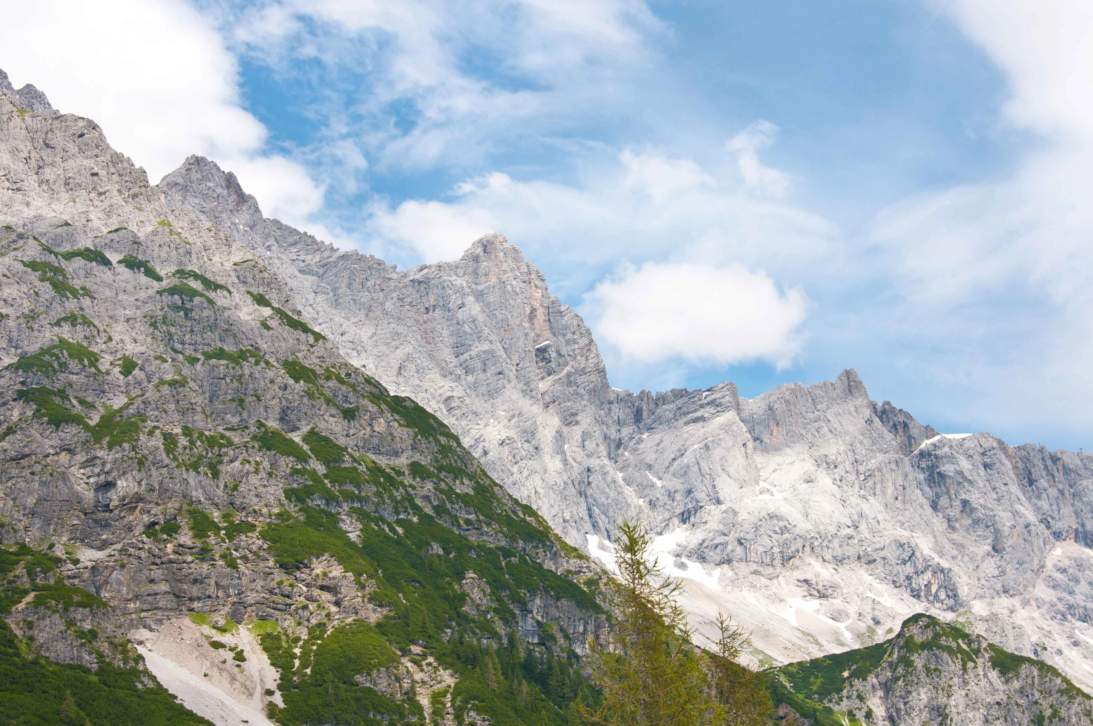 Filzmoos sixpack Mooslehen mountain under a blue sky