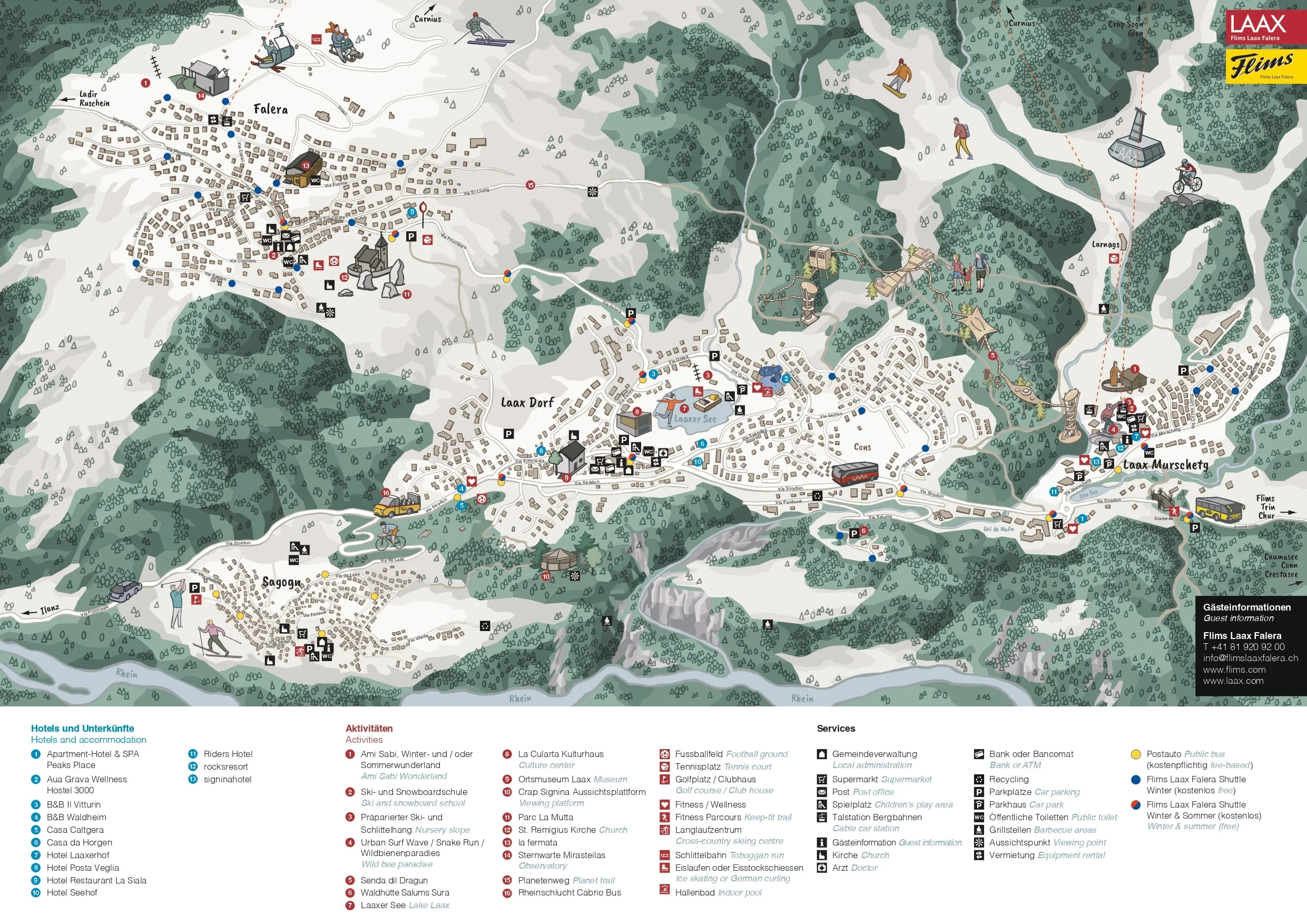 Laax resort map