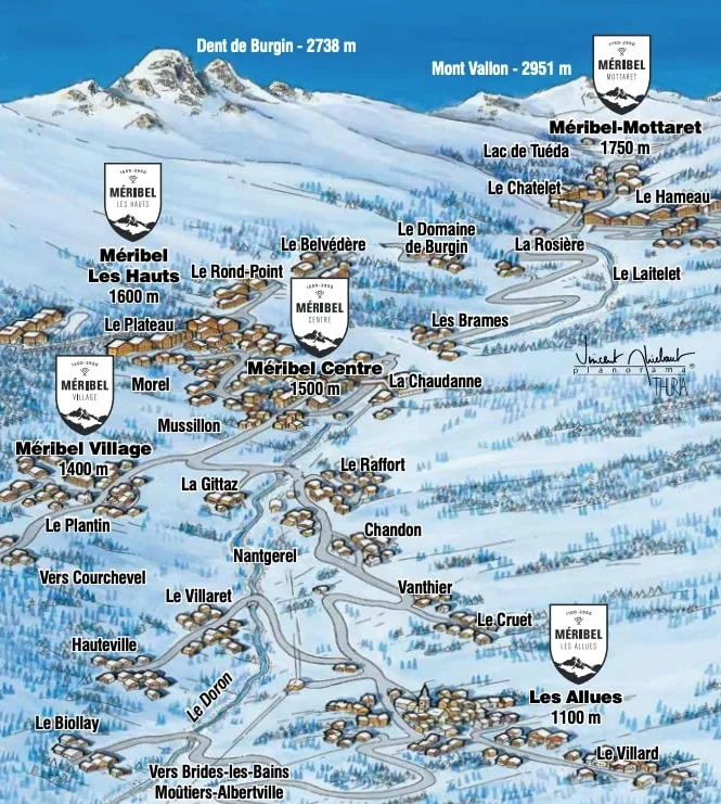 Meribel villages