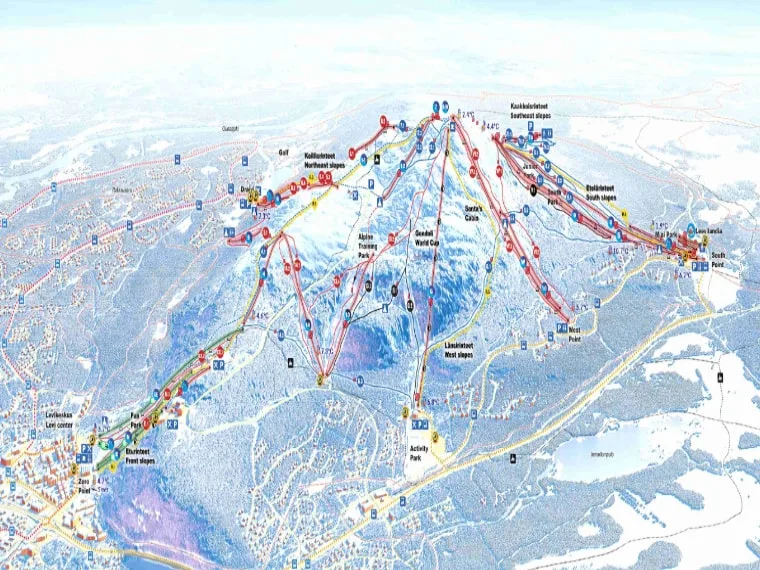 Levi West slopes map