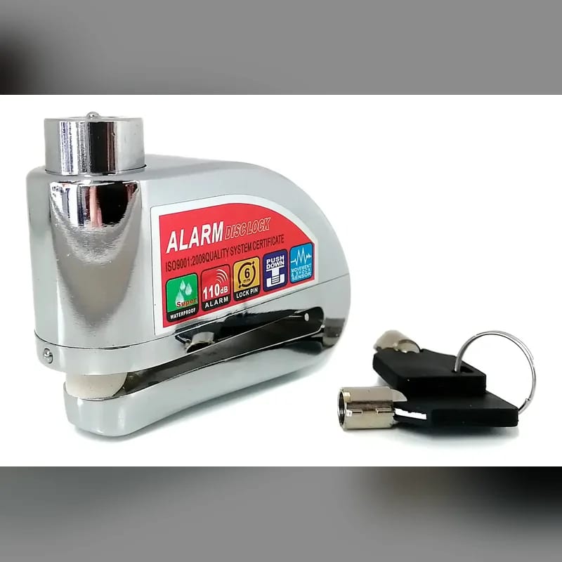 Candado Bloqueo Disco con Alarma Tipo Fuerte
