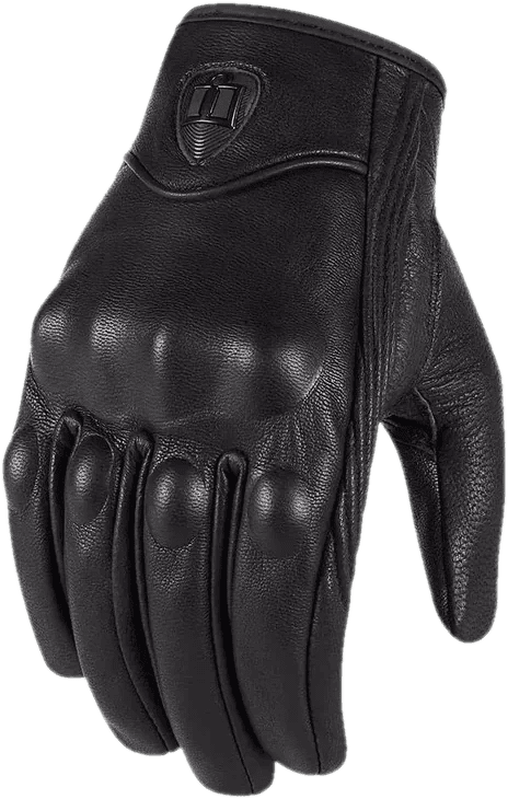 Guantes Icon Pursuit Cuero Liso Semi Impermeables