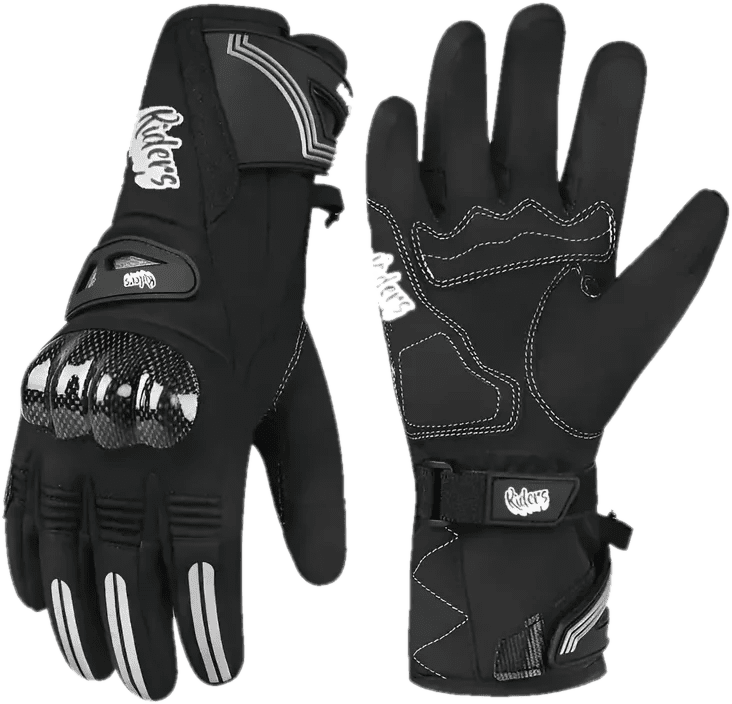 Guantes Impermeables para Moto Protección Tipo Carbono