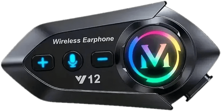 Intercomunicador Casco Moto Y12 Radio FM Bluetooth Mic Duro