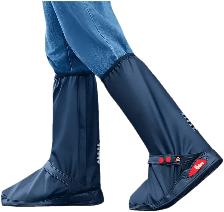 Zapatones para Moto 100% Impermeables Caña Alta Suela Flexible Antideslizante