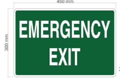 Emergency Exit Sign