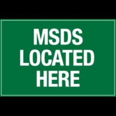 MSDS Location Sign