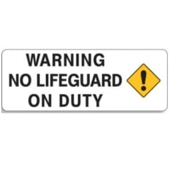 No Lifeguard on Duty