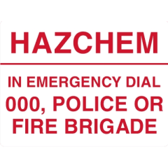 HAZCHEM Sign