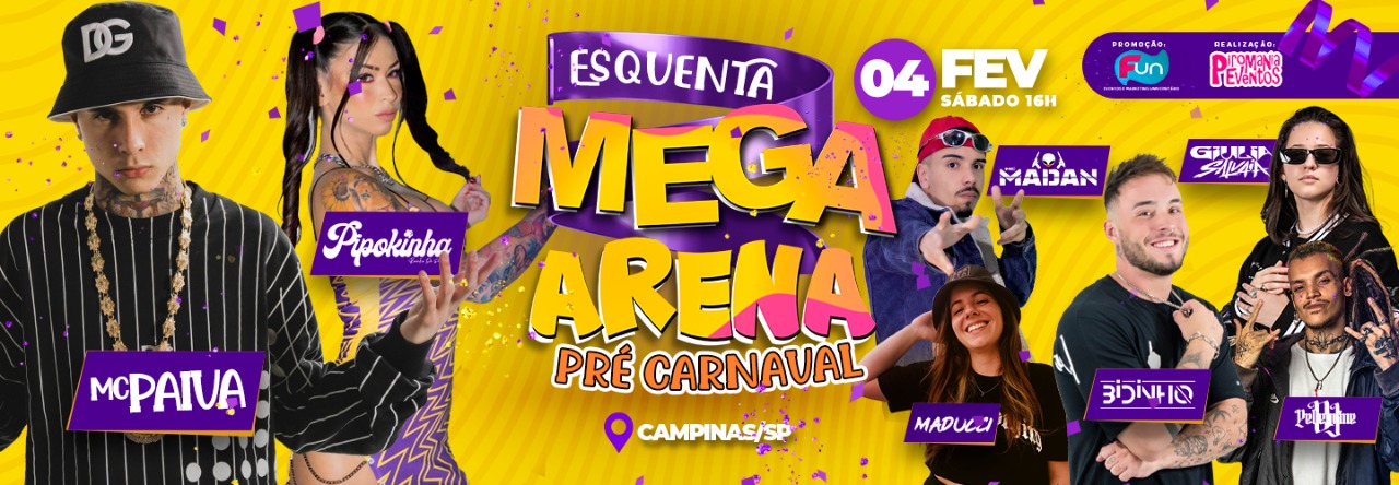 Esquenta Mega Arena - Pré Carnaval em Campinas