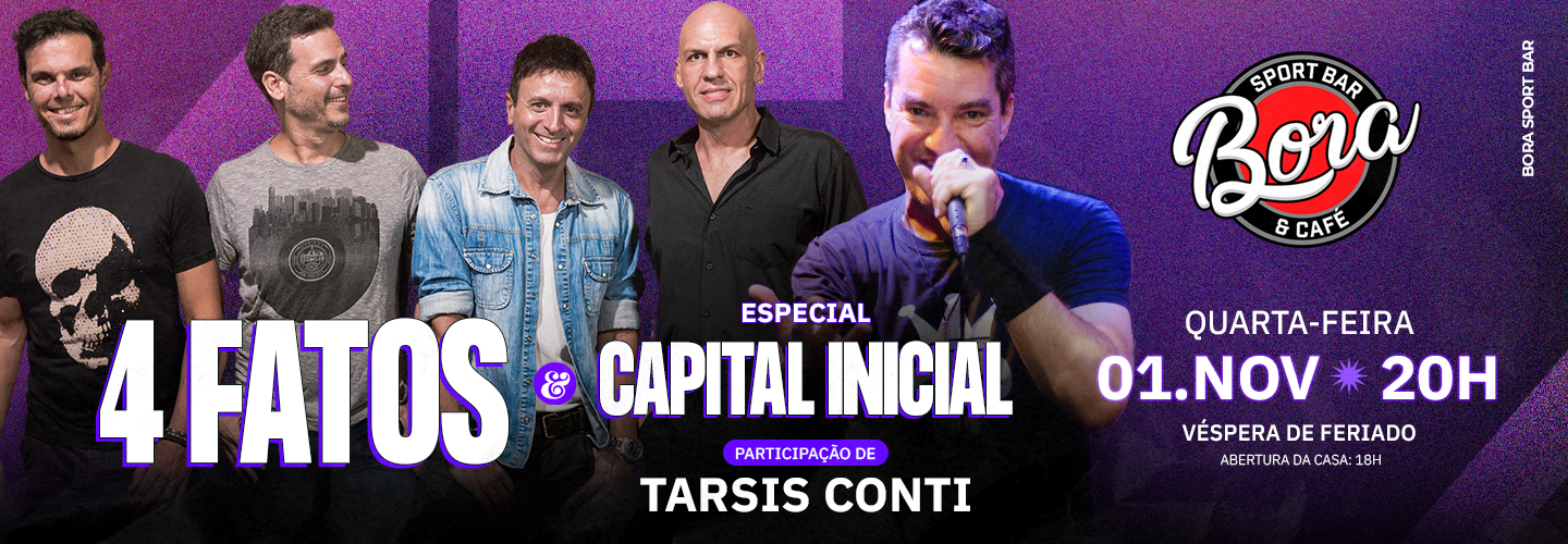 4 play Eventos confirma show do Capital Inicial em União da