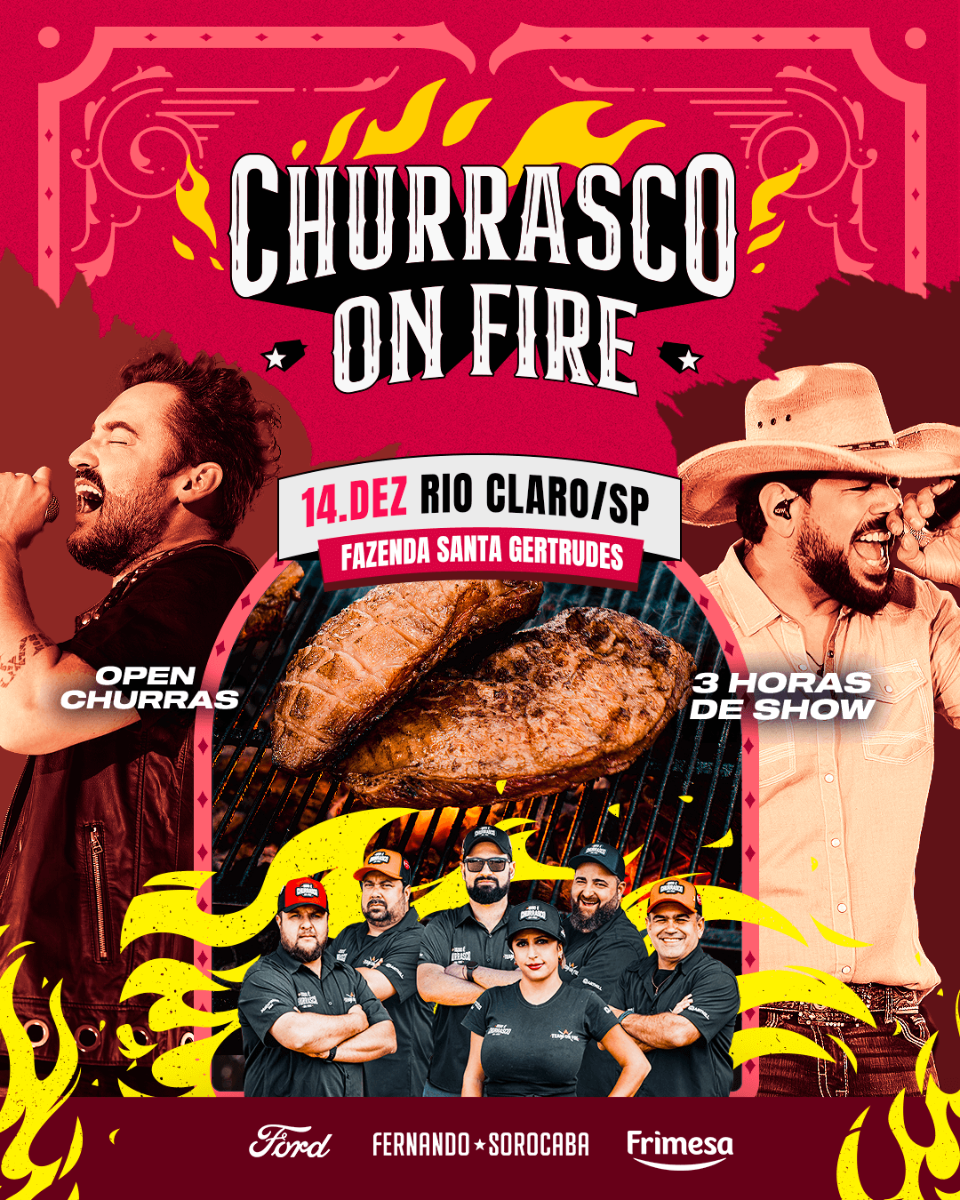 Churrasco On Fire - Rio Claro - Fazenda Santa Gertrudes