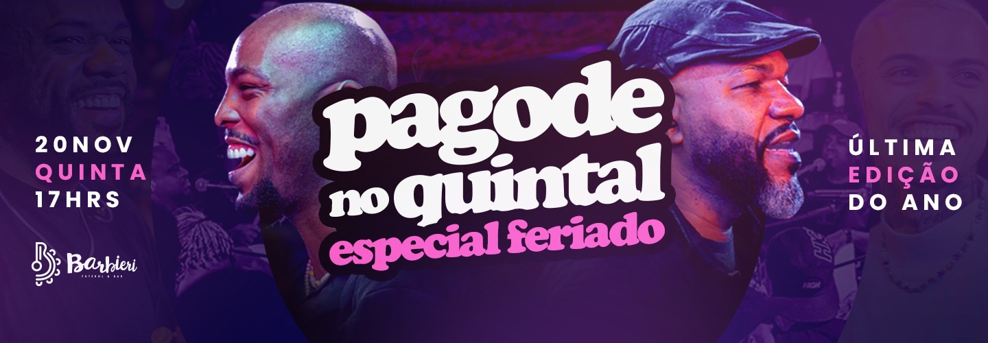 PAGODE NO QUINTAL - última do ano 